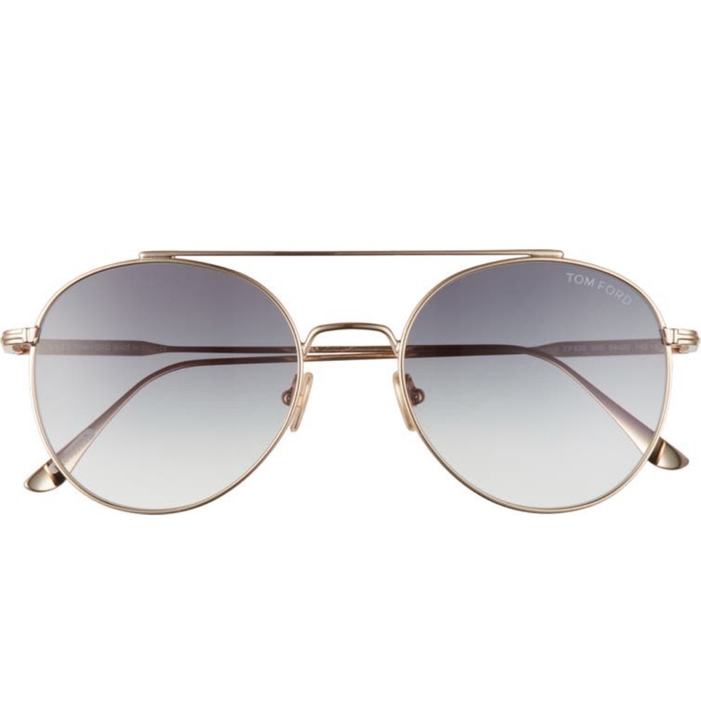 🔥🔥TOM FORD Declan 54 mm Gradient Round Sunglasses